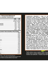 Nutritional information for Zoomad Labs - ISOZOO protein supplement in chocolate flavor.